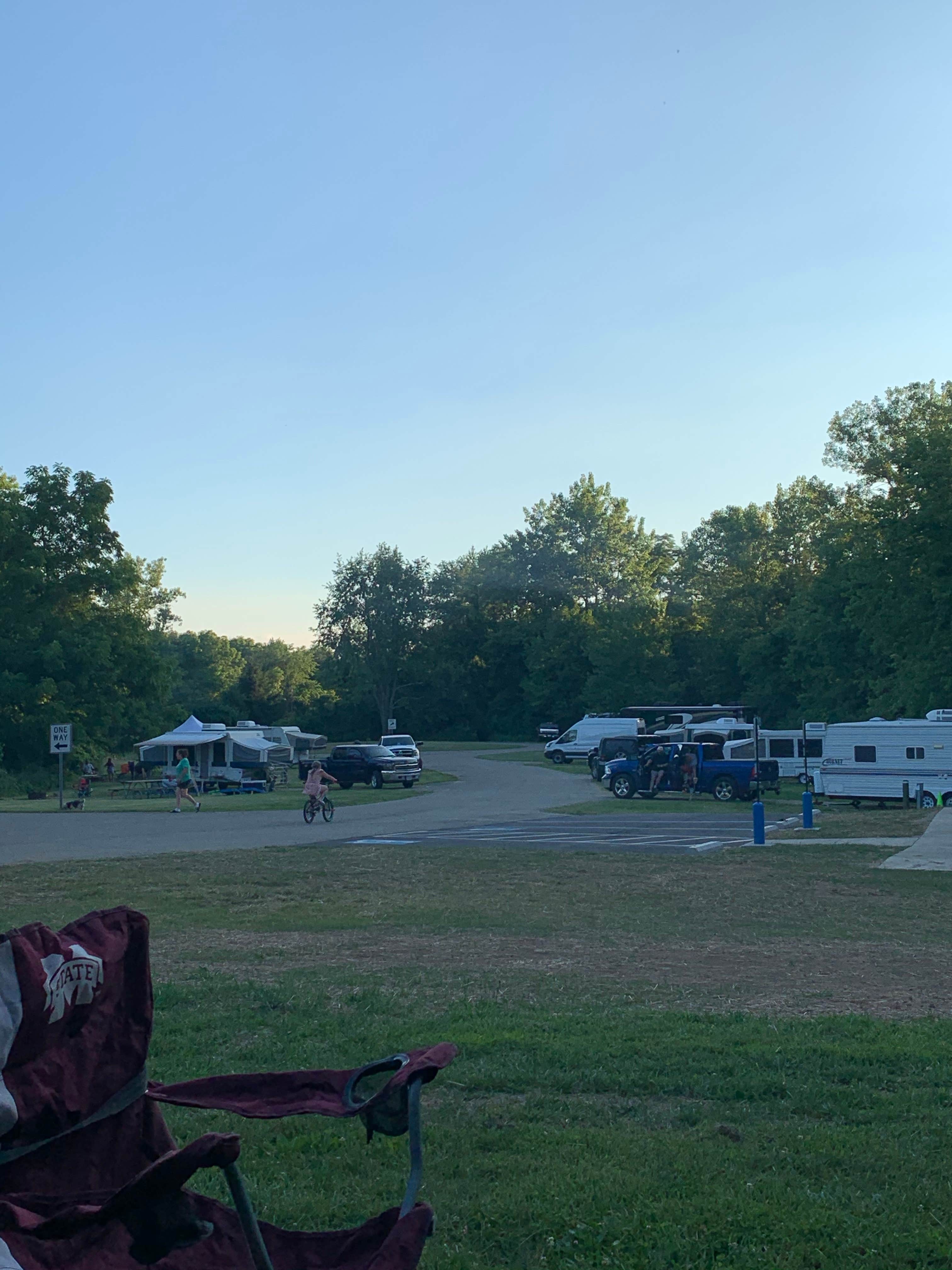 Ashley R.'s photo of rv camping at Caesar Creek State Park Campground near Clarence J. Brown Dam and Reservoir