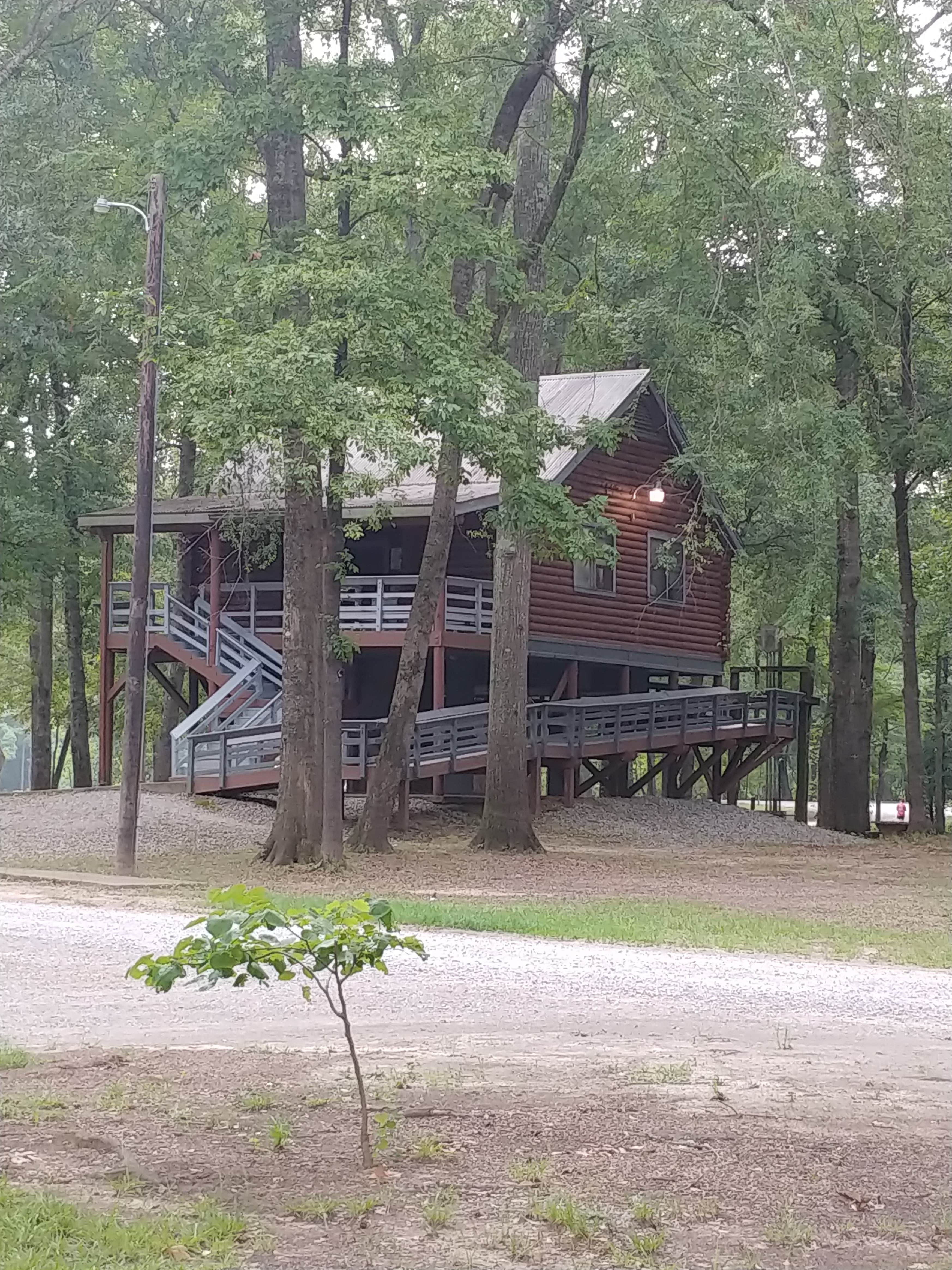 Kemberley P.'s photo of glamping accommodations at LeFleur's Bluff State Park Campground near Brandon, MS