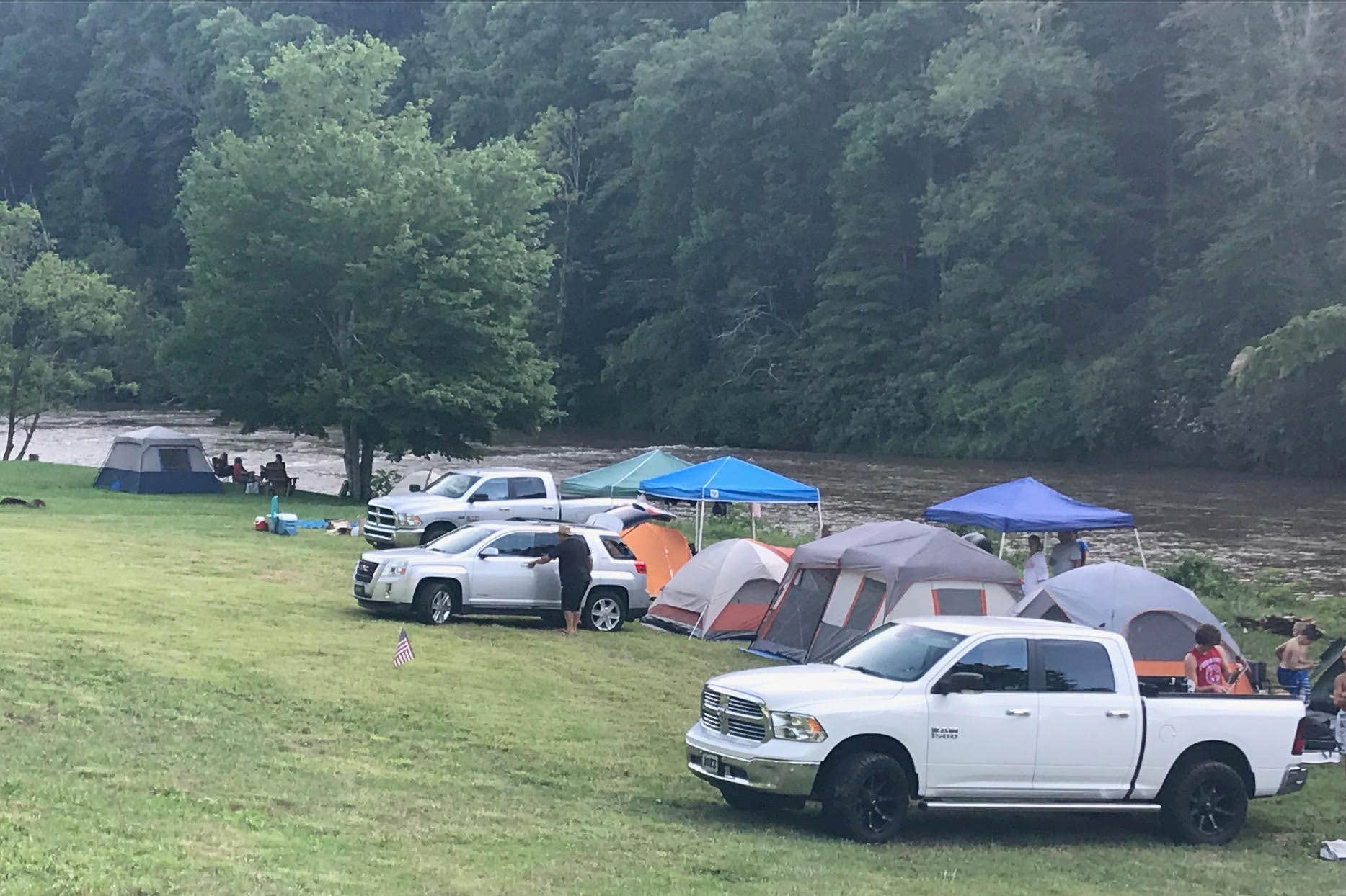 Kyle & Amy Z.'s photo of tent camping at New River Redemption near Elk Creek, VA
