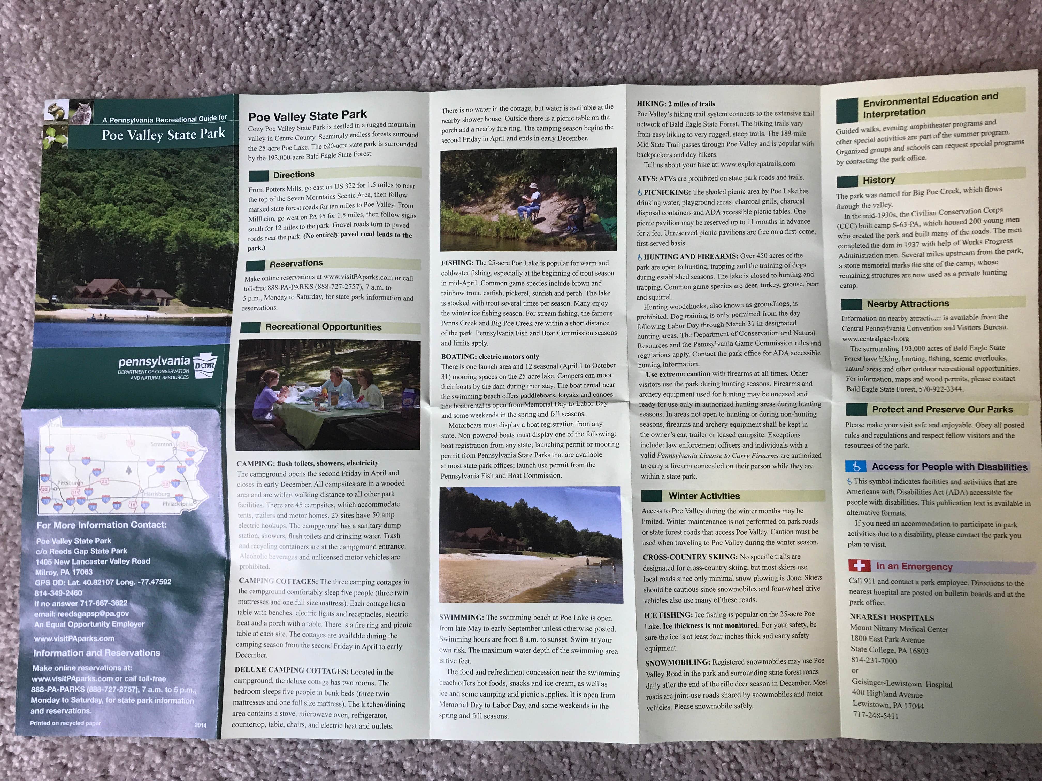 Camper-submitted photo at Poe Valley State Park Campground near Lemont, PA