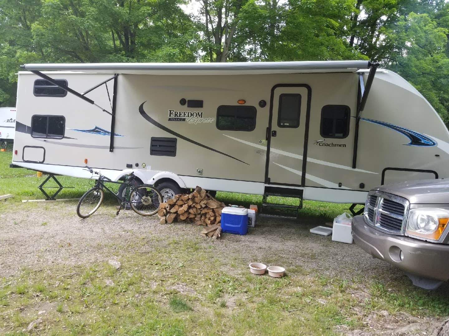 Philip K.'s photo of rv camping at Chain O' Lakes State Park Campground near Ossian, IN