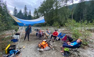 Peter H.'s photo of tent camping at Bacon Creek Campground (historical) near Concrete, WA