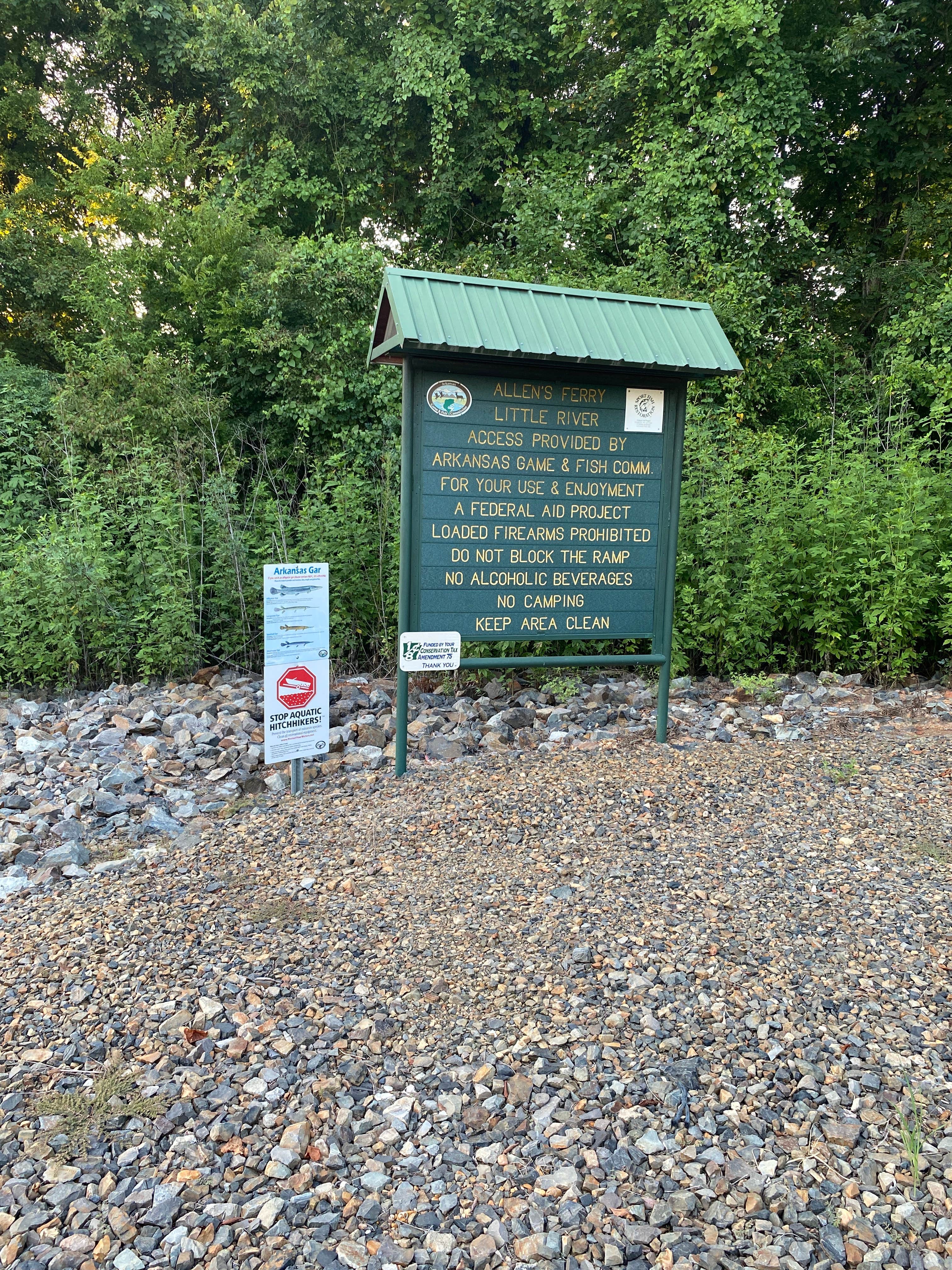 Camper-submitted photo at Allens Ferry at Little River near Washington, AR