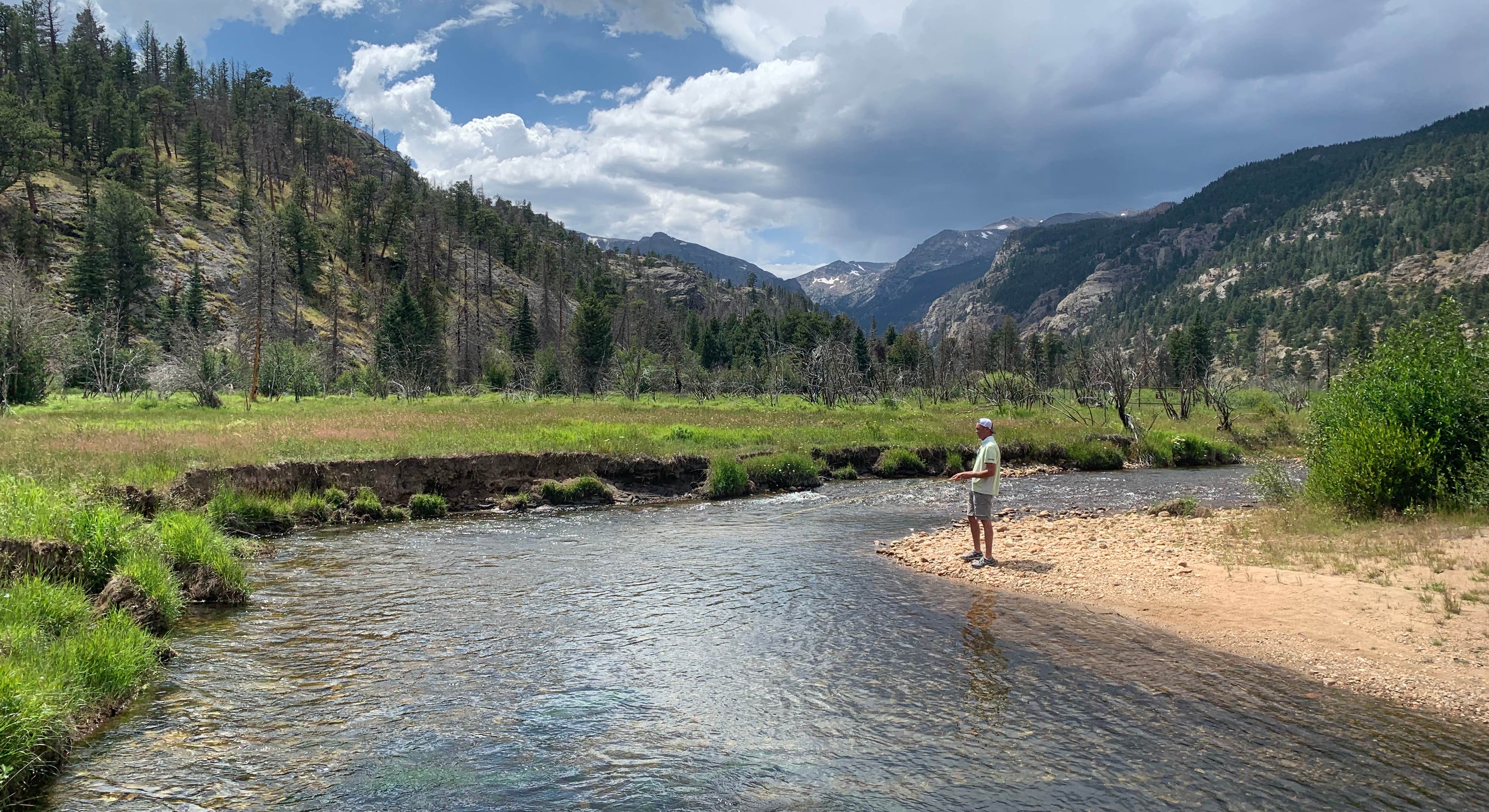 Fishing near Moraine Park Campground Rocky Mountain National Park