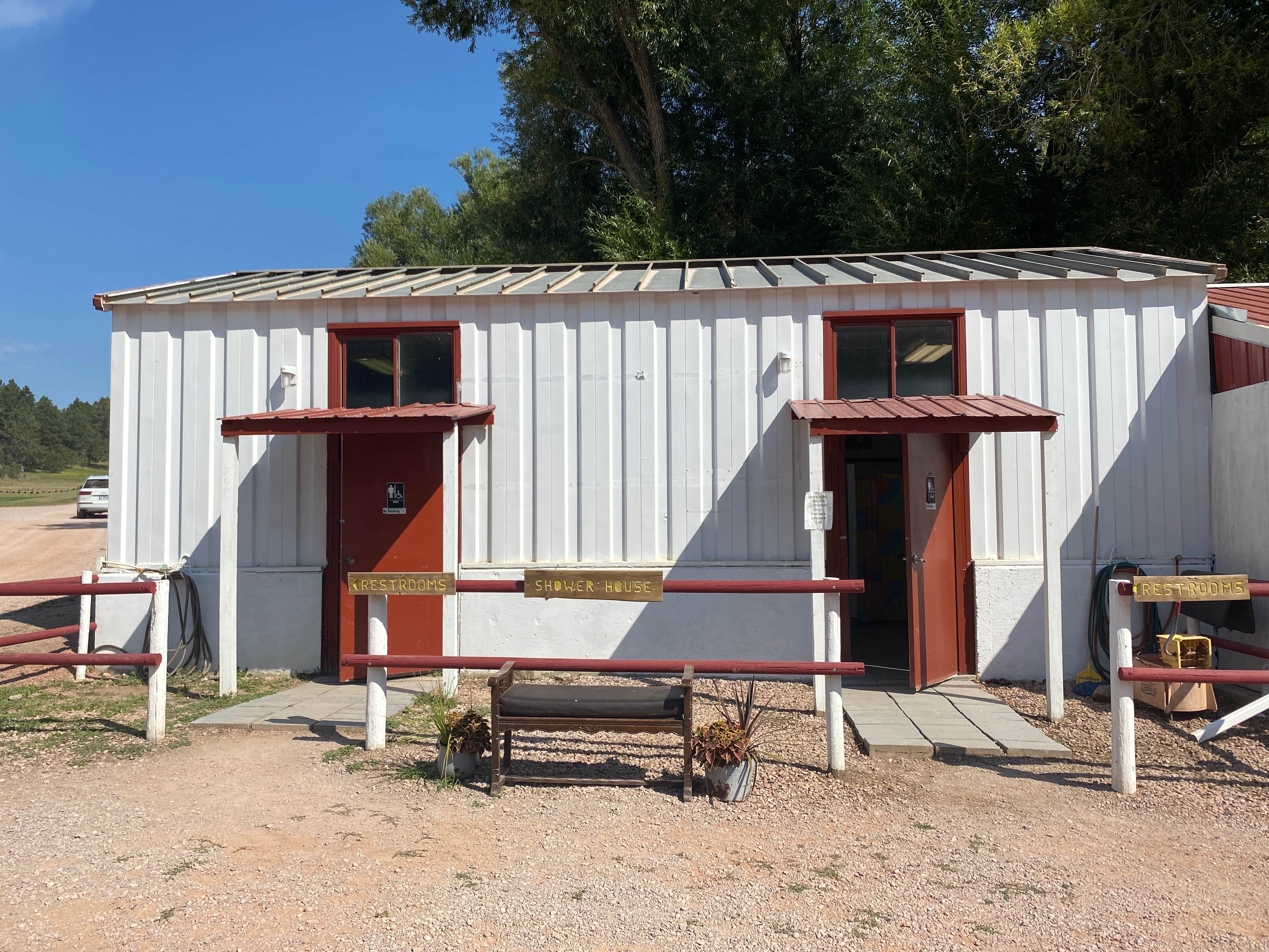 Michelle C.'s photo of glamping accommodations at Wolf Camp Campground - PERMANENTLY CLOSED near Hot Springs, SD