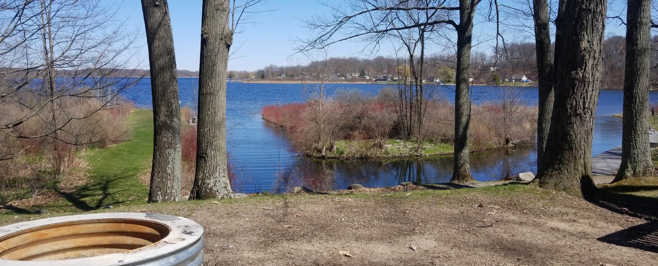 The view from the cabins