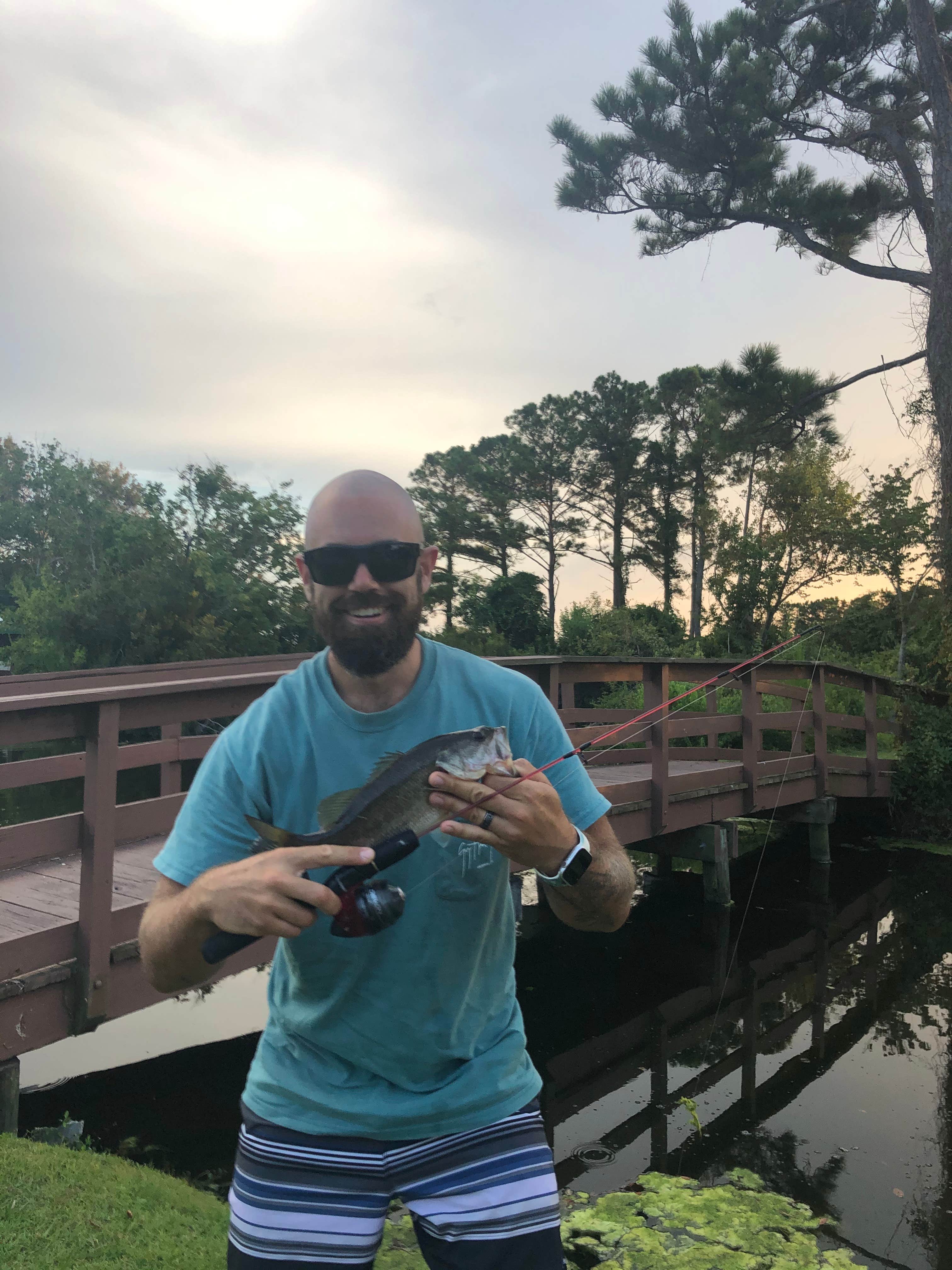 Bass on Daughter's pole