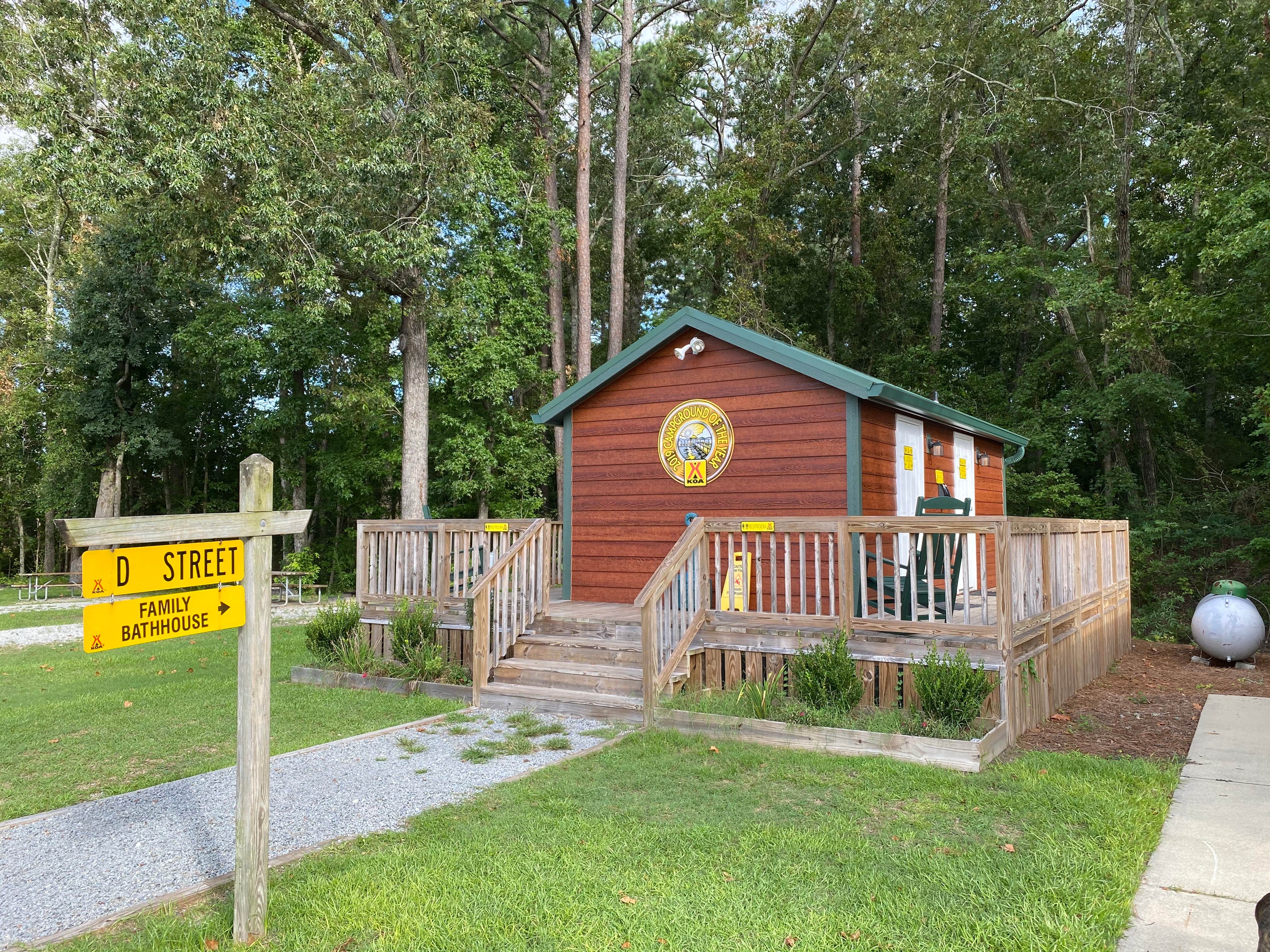 Jen B.'s photo of a cabin at New Bern KOA Holiday near Bridgeton, NC