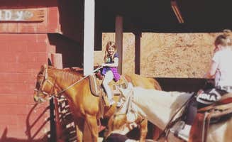 Mandy K.'s photo of camping with a horse at Roman Nose State Park — Roman Nose State Resort Park near Canton Lake