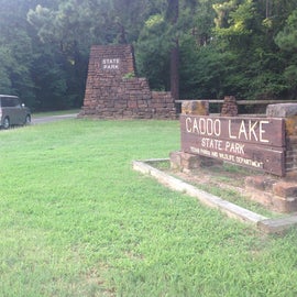 The Caddo Lake State Park entrance