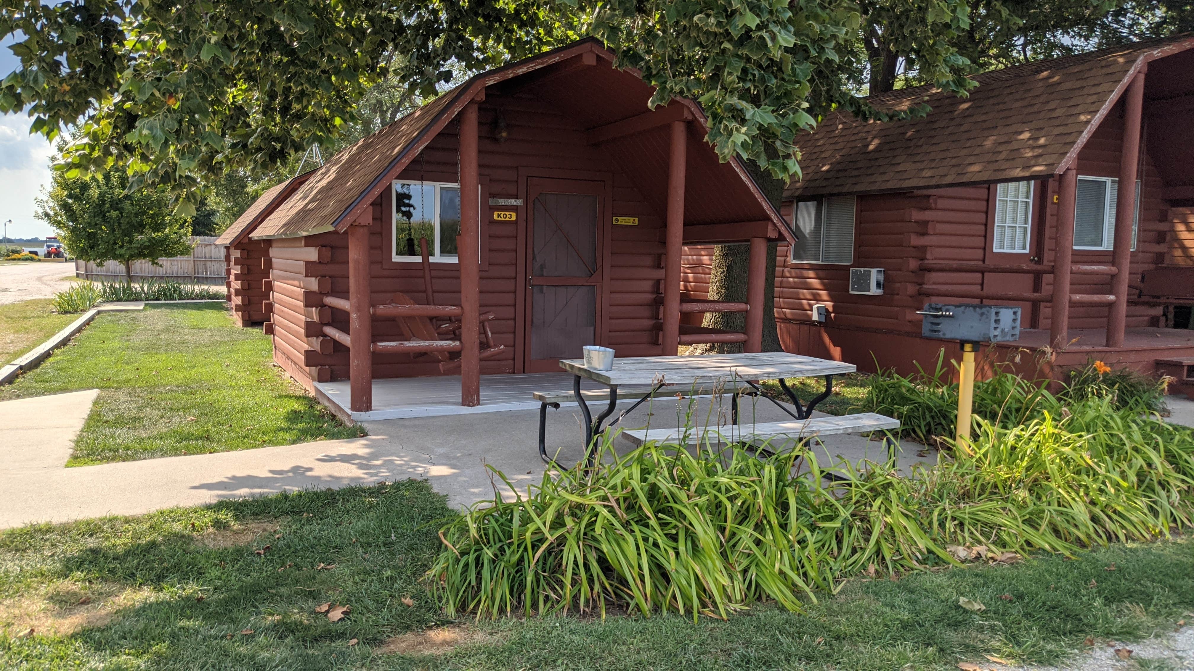 Danielle C.'s photo of a cabin at Grand Island KOA near Loup City, NE