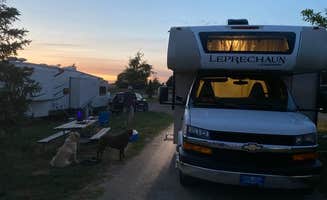 Lori H.'s photo of camping with pets at Waterloo - Lost Island Waterpark KOA near Waterloo, IA