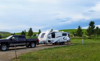 Camping near Swinging Bridge Fishing Access Site - TEMPORARILY CLOSED: Cooney State Park Campground, Roberts, Montana