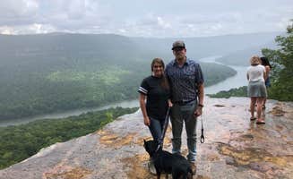 Benjamin C.'s photo of camping with pets at Prentice Cooper State Forest Dispersed near Sale Creek, TN
