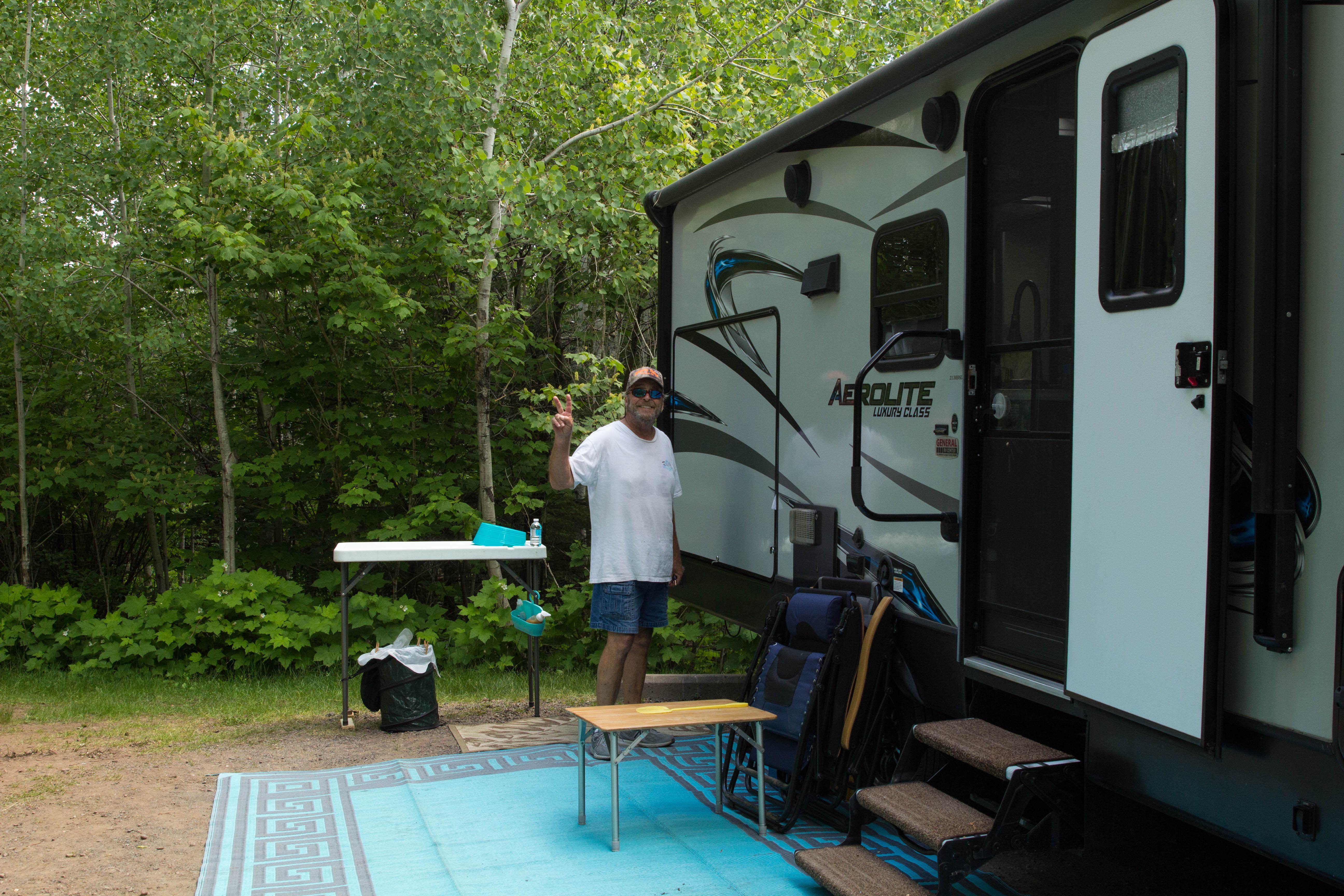 B M.'s photo of rv camping at Baptism River Campground — Tettegouche State Park near Silver Bay, MN