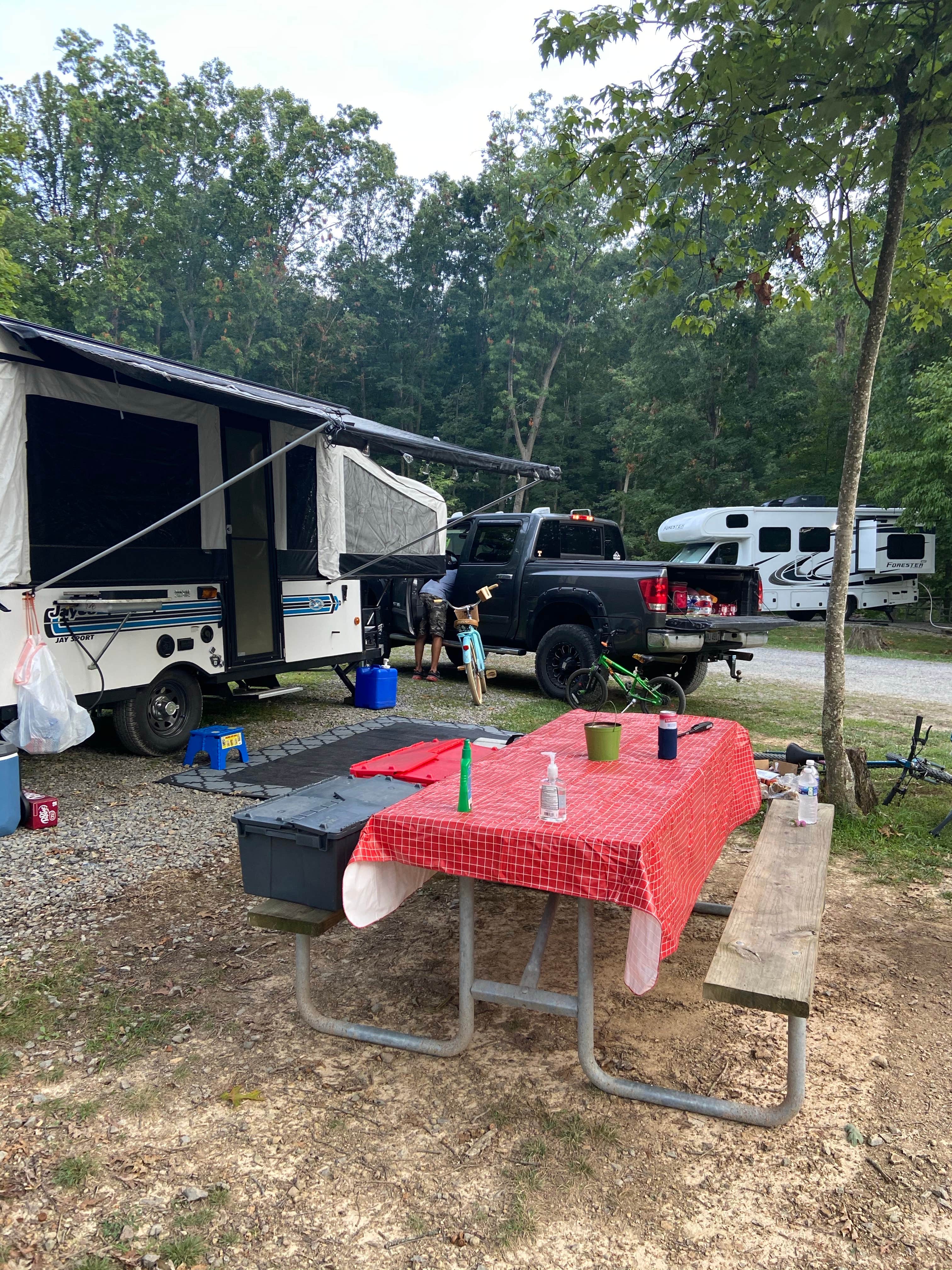 Elana C.'s photo of rv camping at Mountain Lake Campground and Cabins near Summersville, WV