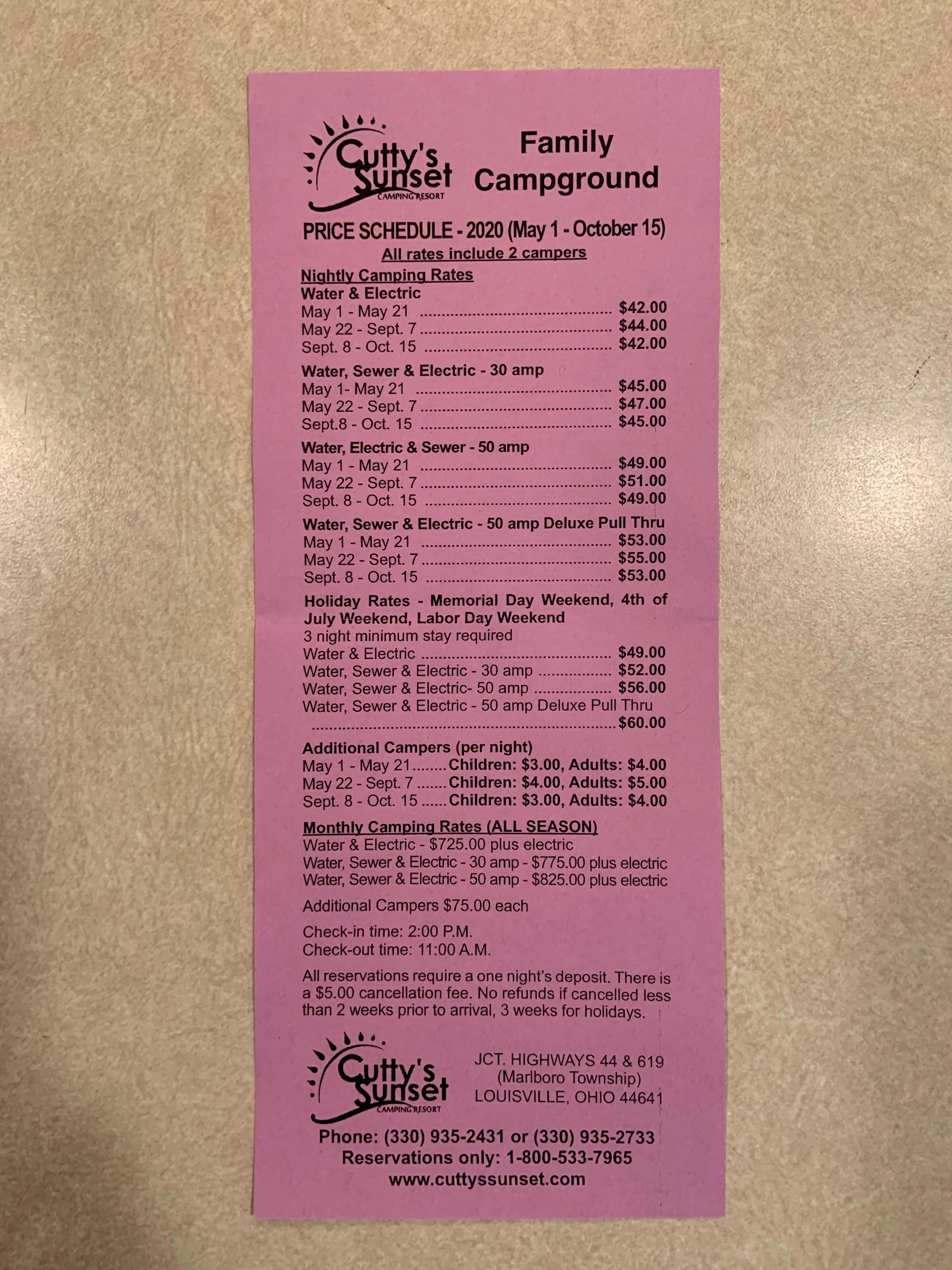 Camper-submitted photo at Cuttys Sunset Camping Resort near Green, OH