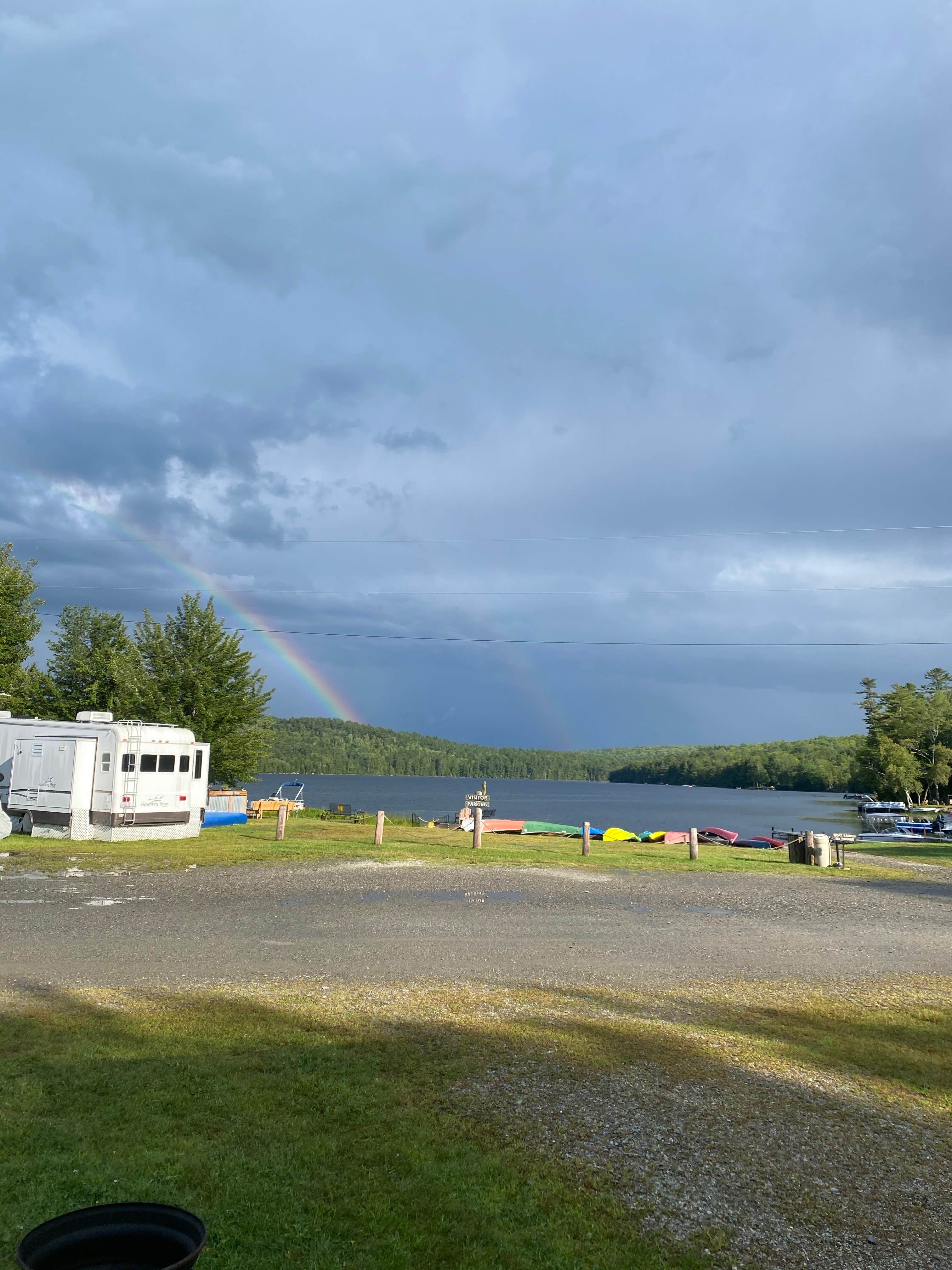Tiffany E.'s photo of rv camping at Parks Pond Campground near Grand Lake Stream, ME
