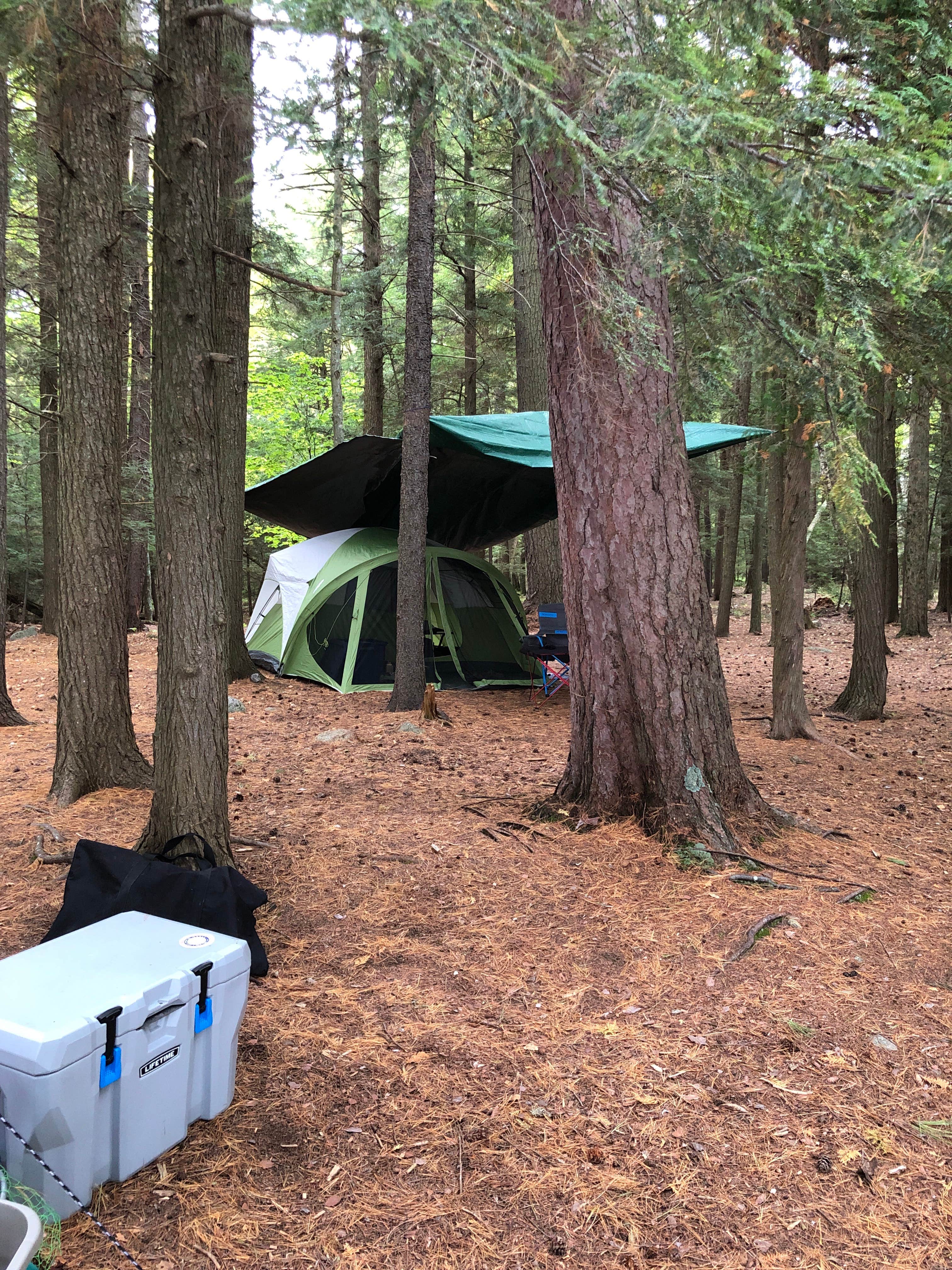 Joe T.'s photo of tent camping at Saranac Lake Islands Adirondack Preserve Campground near Rainbow Lake, NY