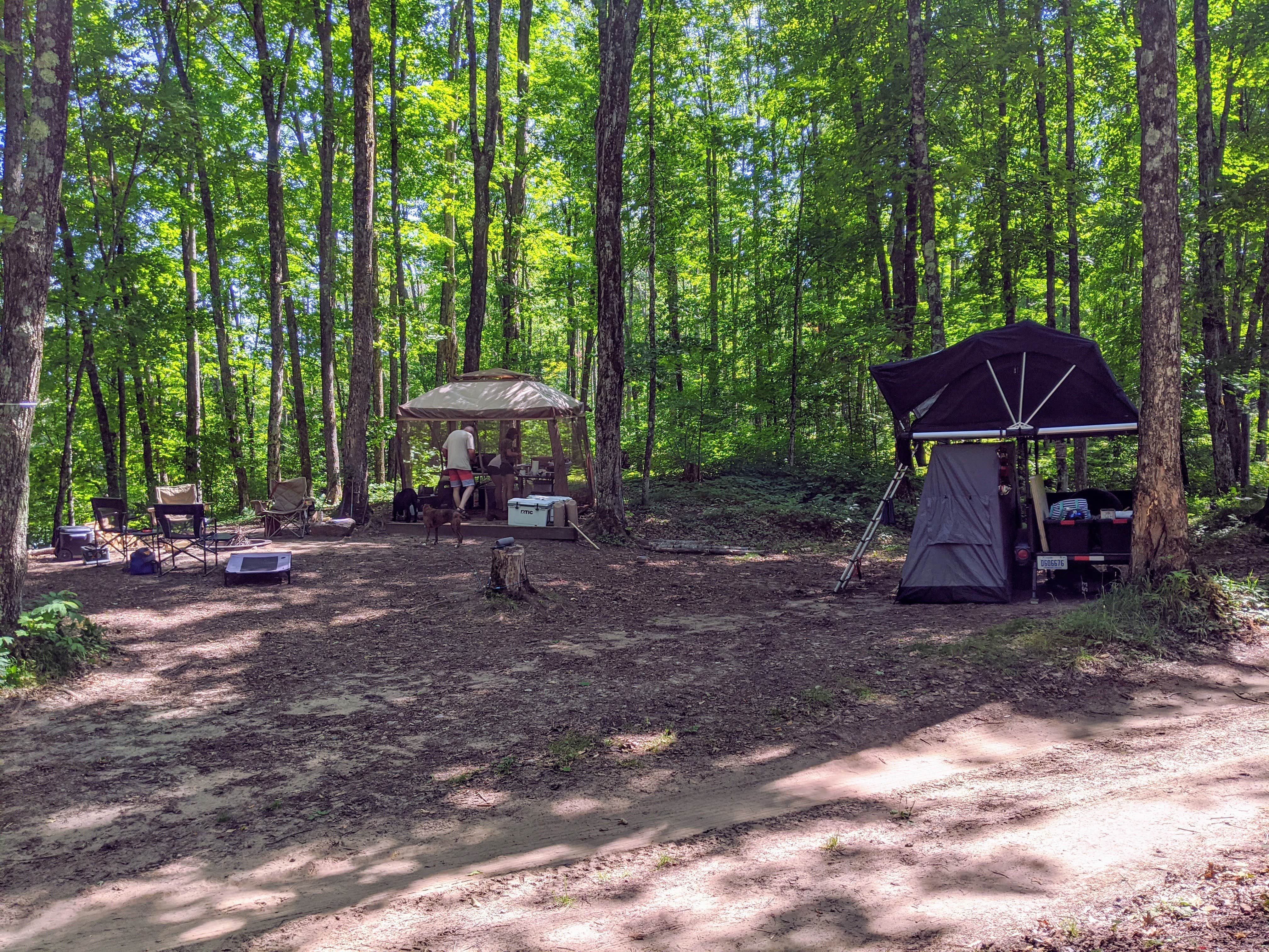 Camping near outlet hiawatha trail