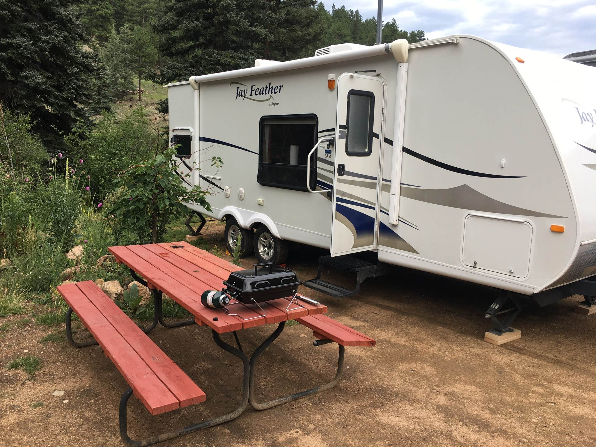 Sarah F.'s photo of rv camping at Rainbow Trout Ranch and Campground near Morrison, CO