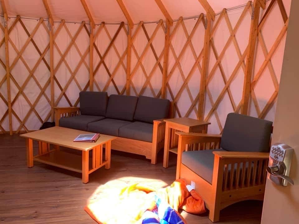 Elizabeth V.'s photo of glamping accommodations at Kiptopeke State Park Campground near Moyock, NC