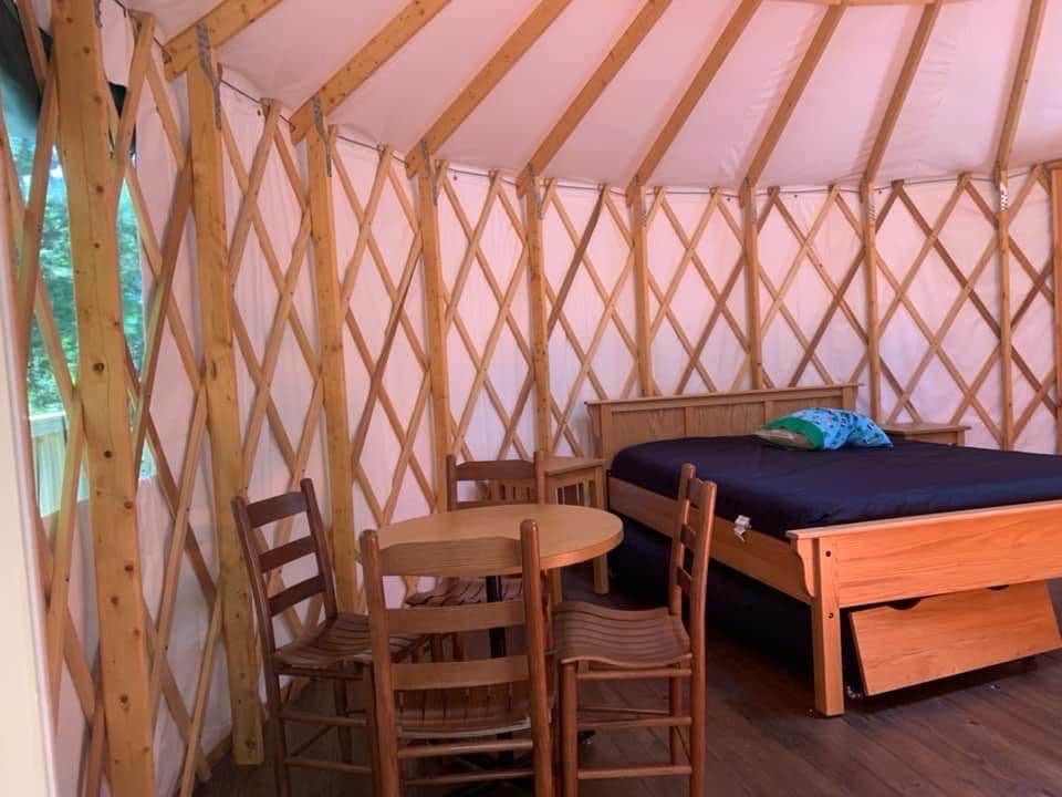 Elizabeth V.'s photo of glamping accommodations at Kiptopeke State Park Campground near Surry, VA