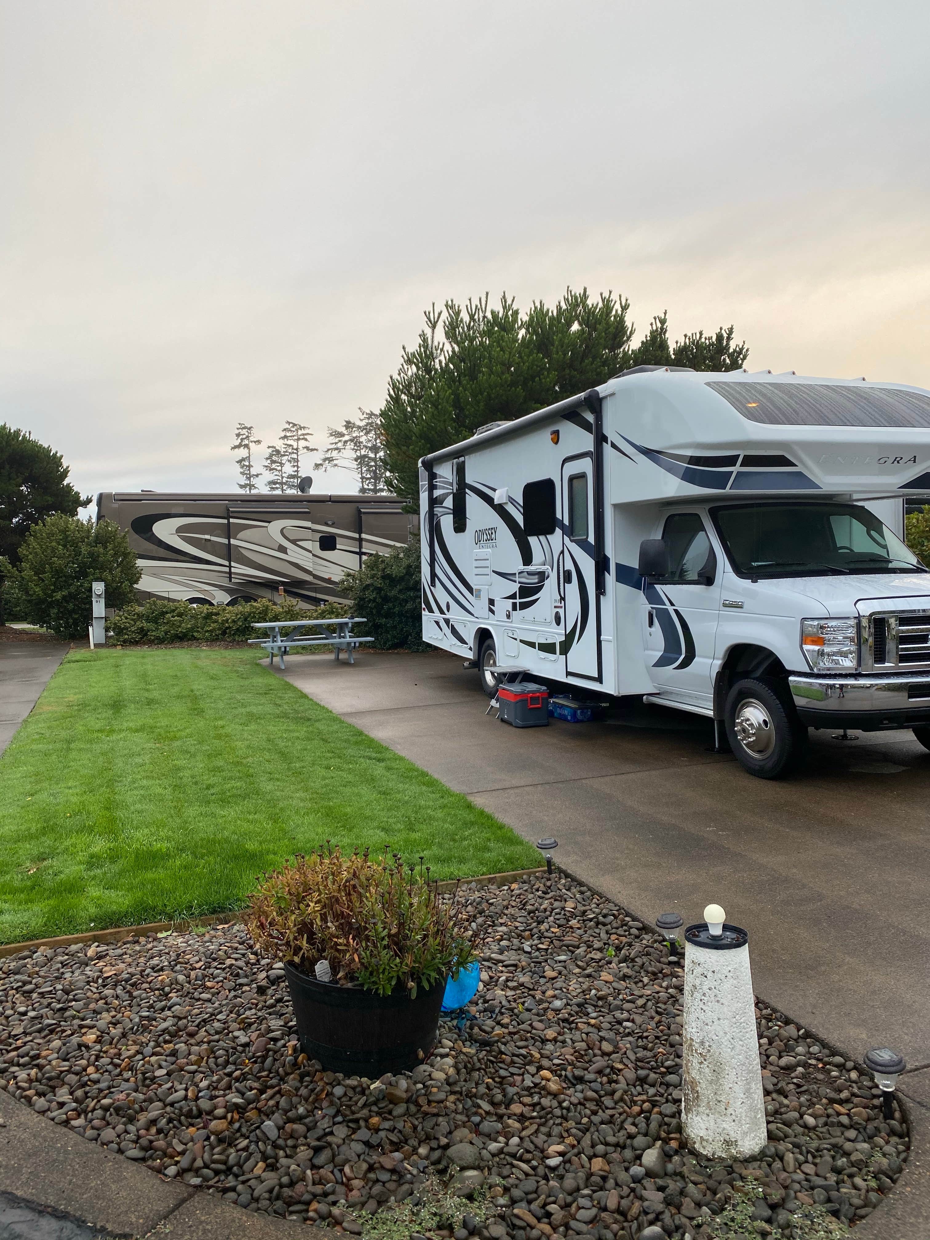 Melissa H.'s photo of rv camping at Pacific Shores Motorcoach Resort near Newport, OR