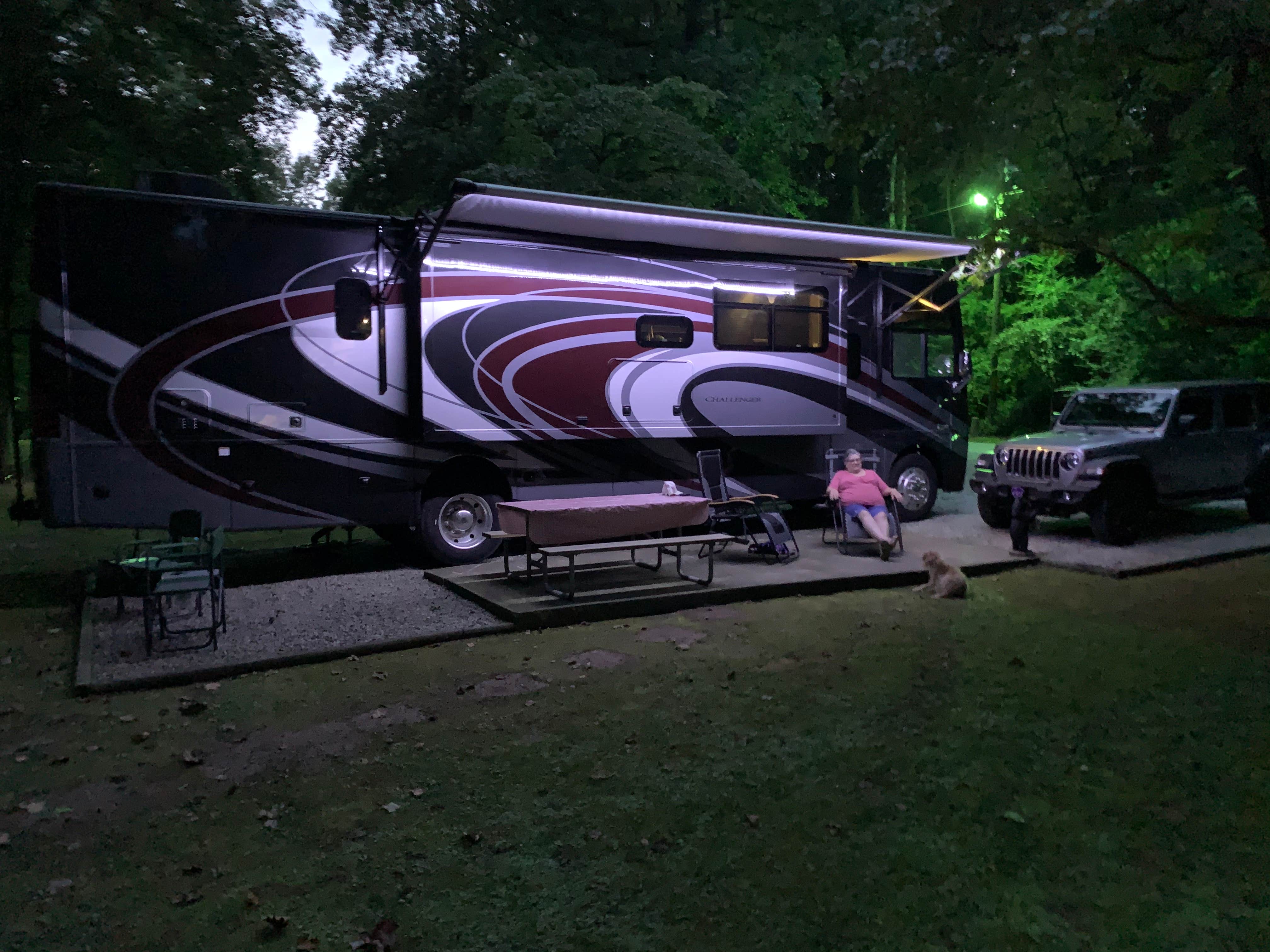 Ed J.'s photo of camping with pets at Travelers Rest-North Greenville KOA near Spartanburg, SC