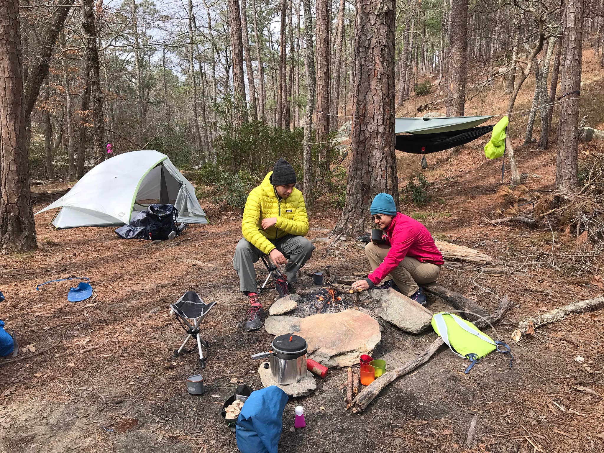 Asher K.'s photo of tent camping at Cheaha Falls Campground near Gallant, AL