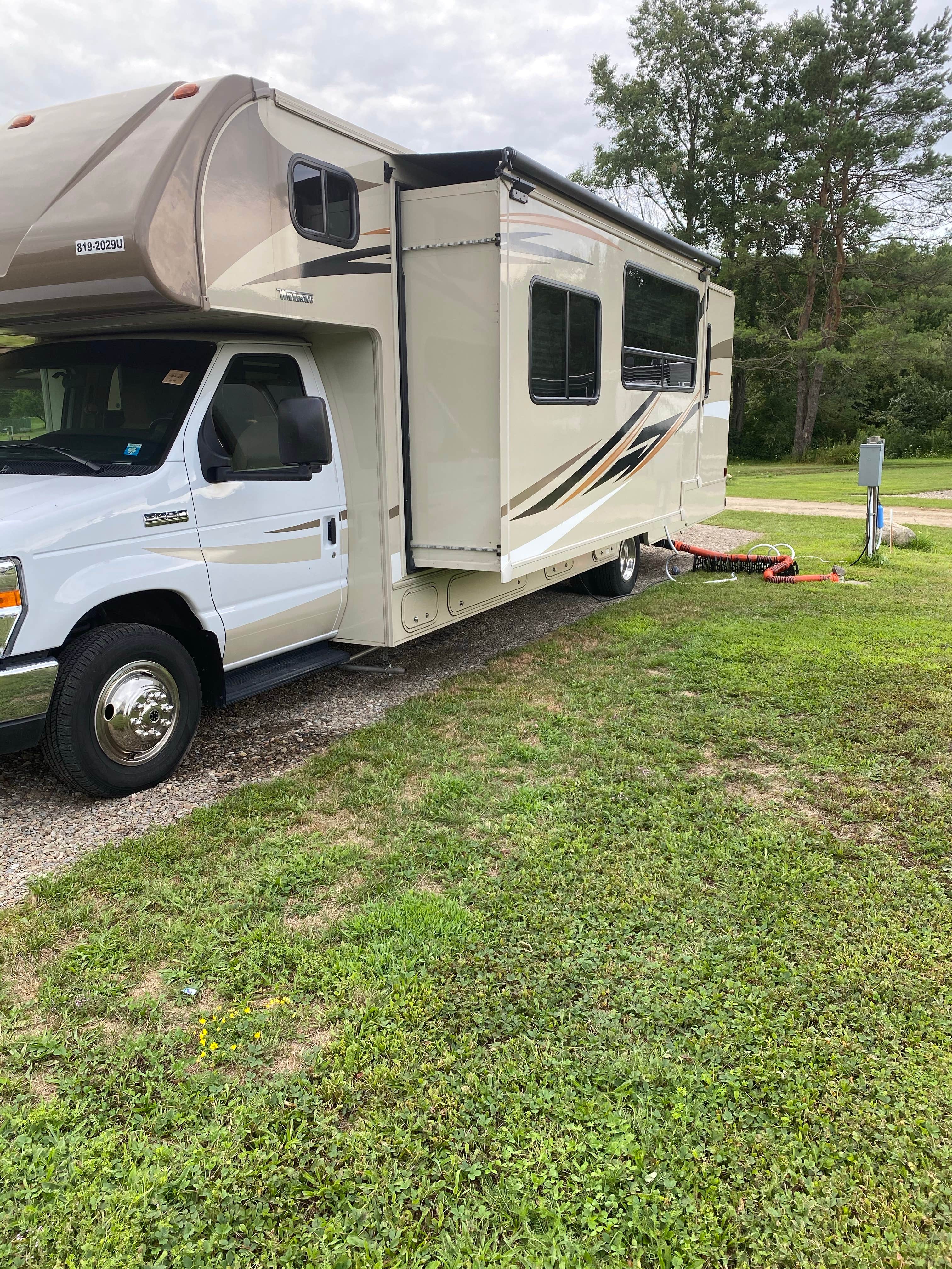 Becky's photo of rv camping at Spruce Creek Campground near Caroga Lake, NY