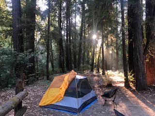 Linda Y.'s photo of tent camping at Dunlap Campground near Albion, CA