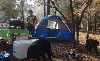 Elizabeth V.'s photo of camping with pets at Cabin Lake County Park near North Topsail Beach, NC