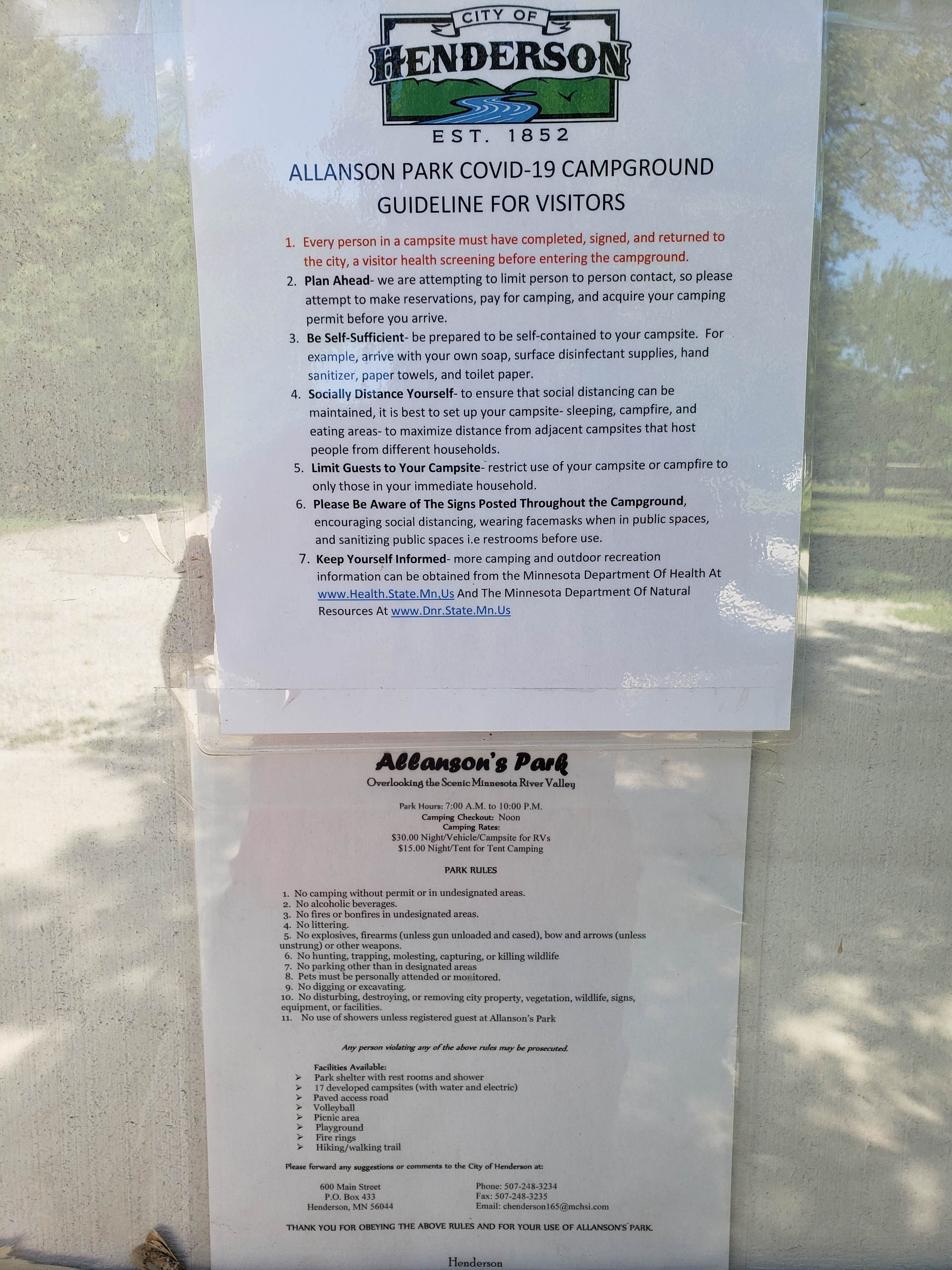 Camper-submitted photo at Allansons Park near Henderson, MN