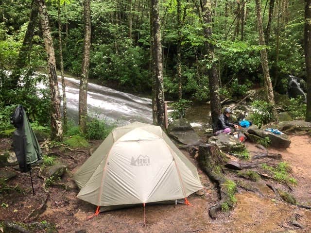 B+J S.'s photo of tent camping at 68 Steel Trap near Bryson City, NC
