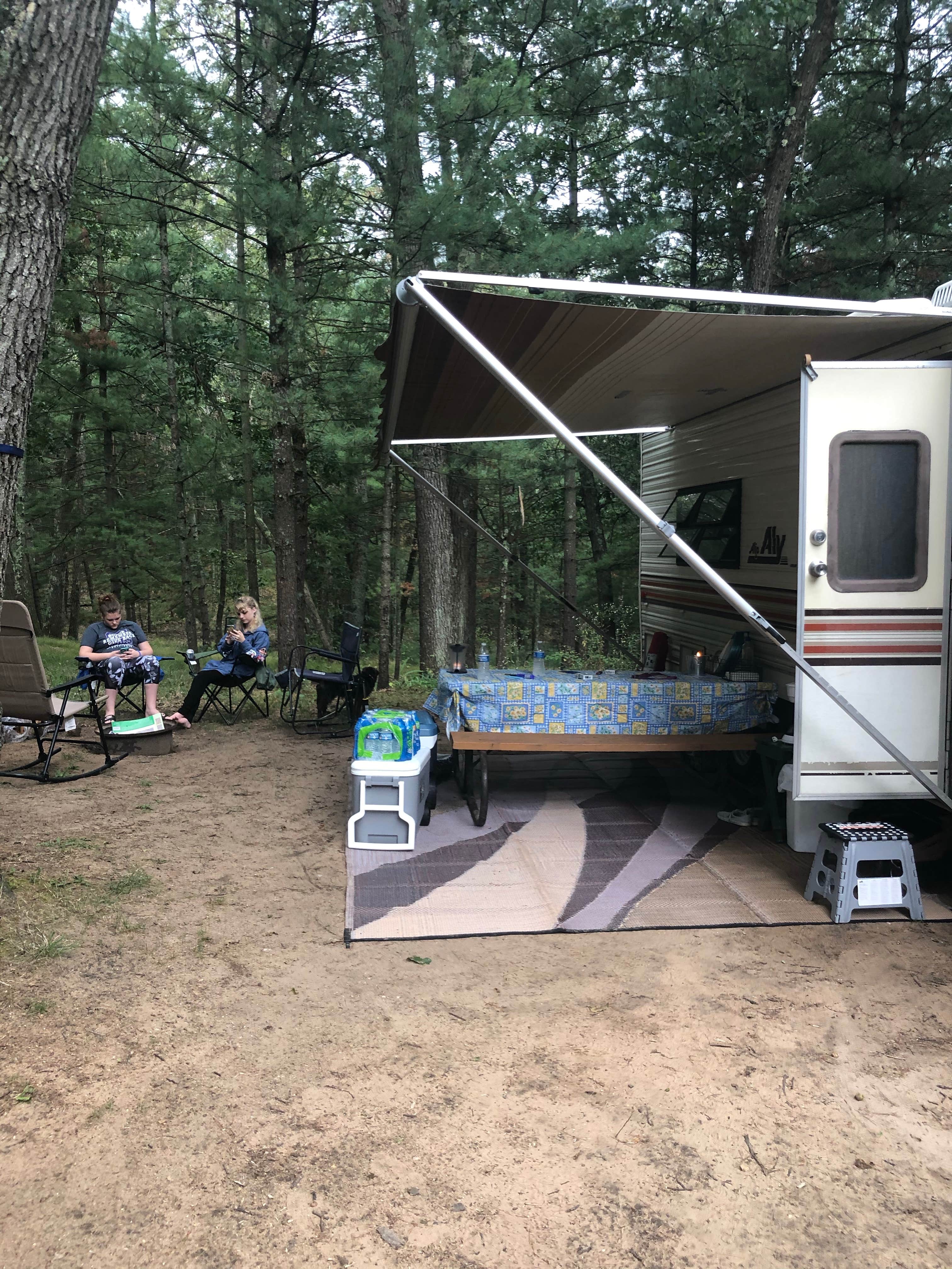 Amie R.'s photo of rv camping at Woods and Water RV Resort near Whitehall, MI