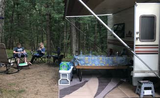 Amie R.'s photo of rv camping at Woods and Water RV Resort near Baldwin, MI
