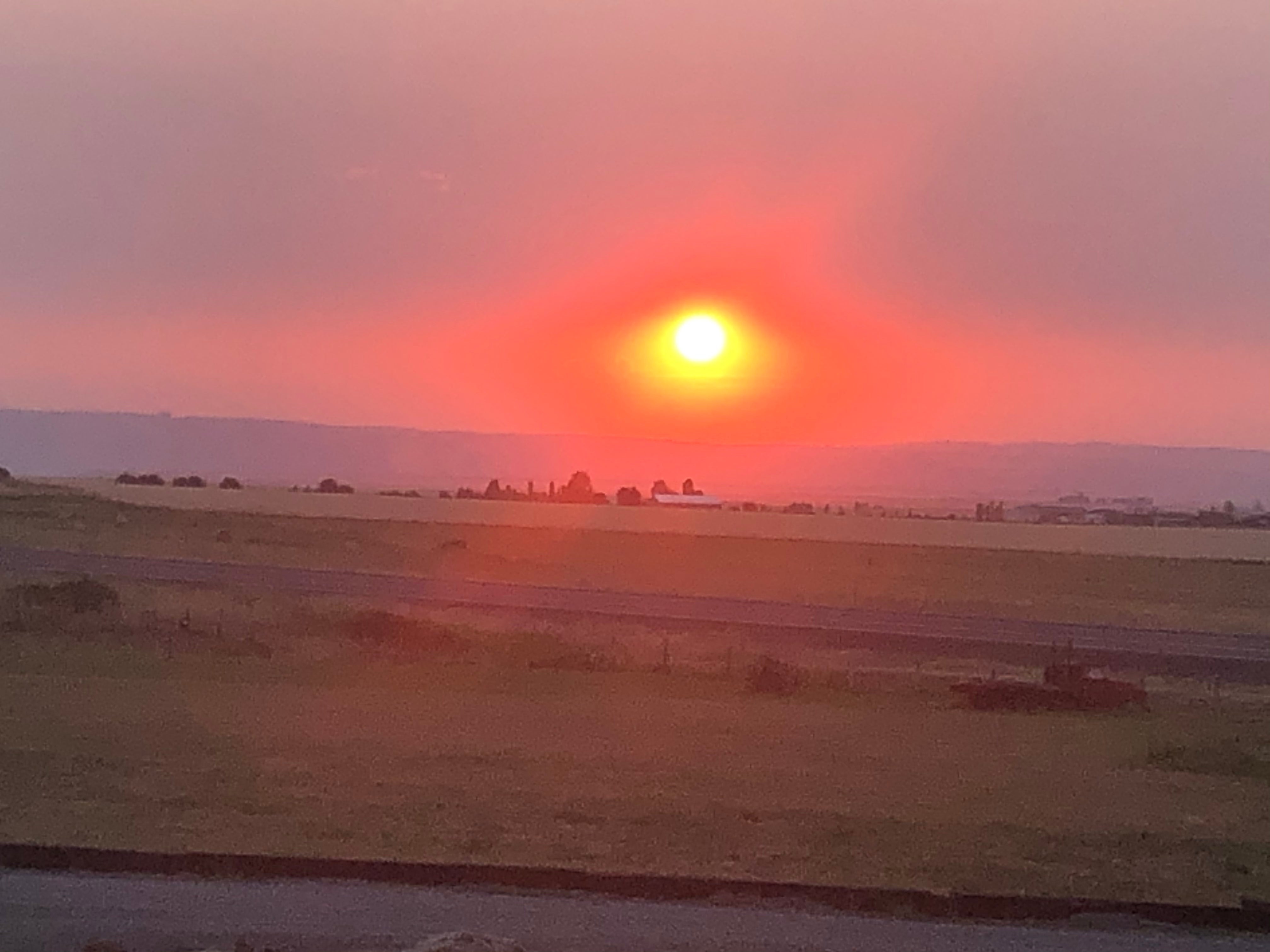 Amazing sunset over the Camas Prairie!
