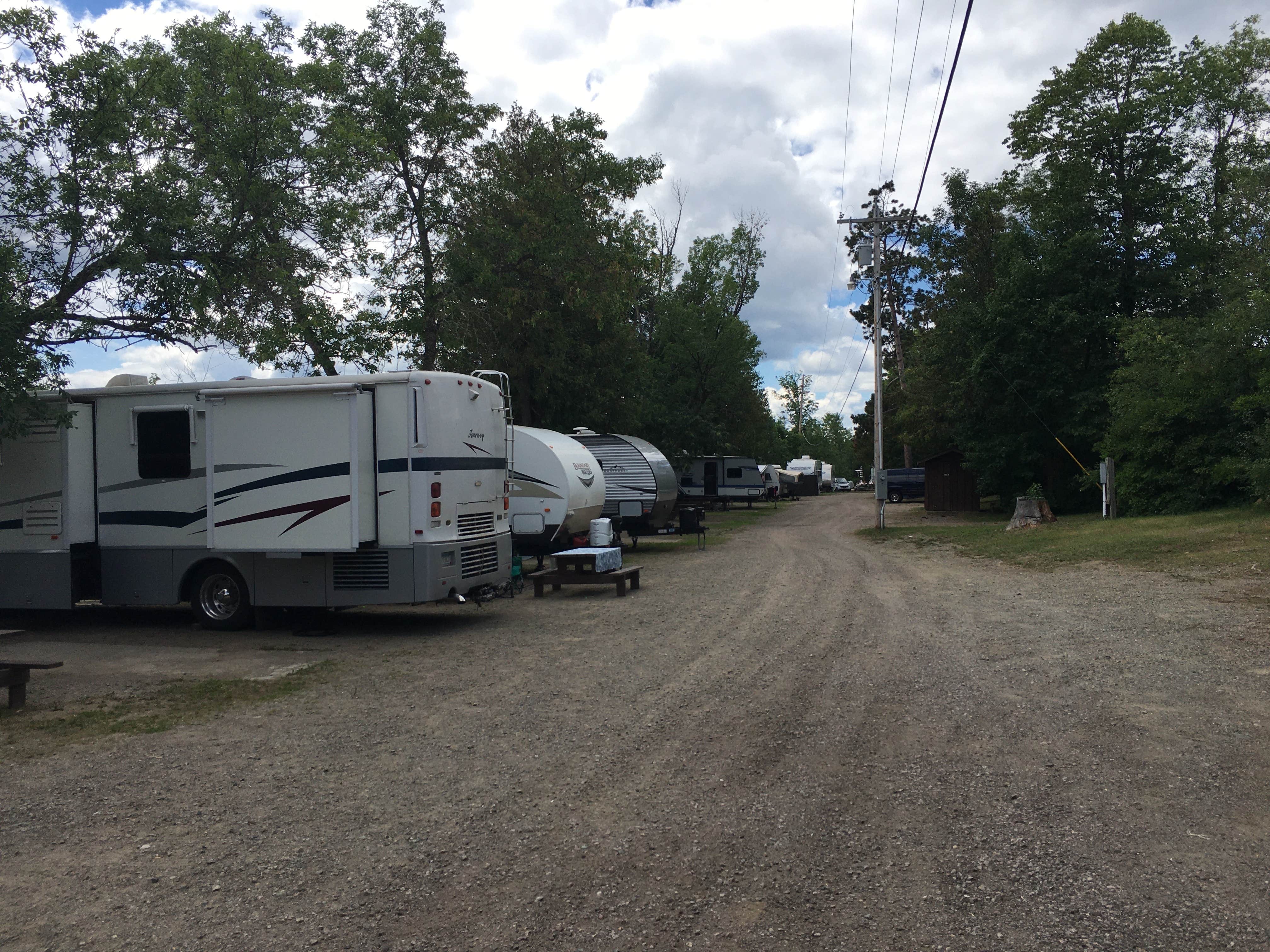 B M.'s photo of rv camping at Silver Rapids Lodge near Tower, MN