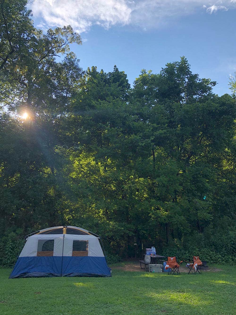 Christina's photo of tent camping at Steel Creek Campground — Buffalo National River near Vendor, AR