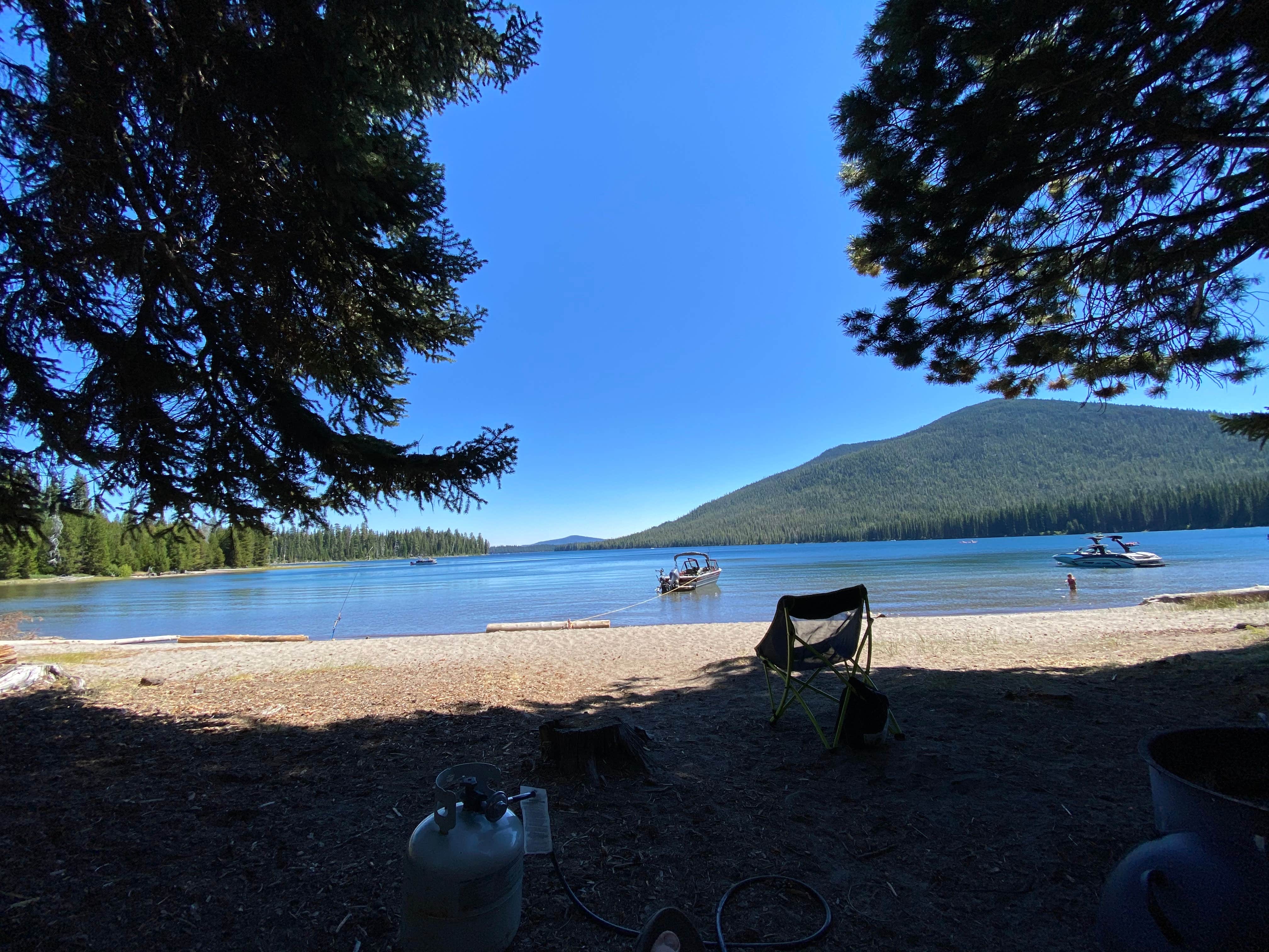 Camper submitted image from Cultus Lake Boat In - West Campground - 3