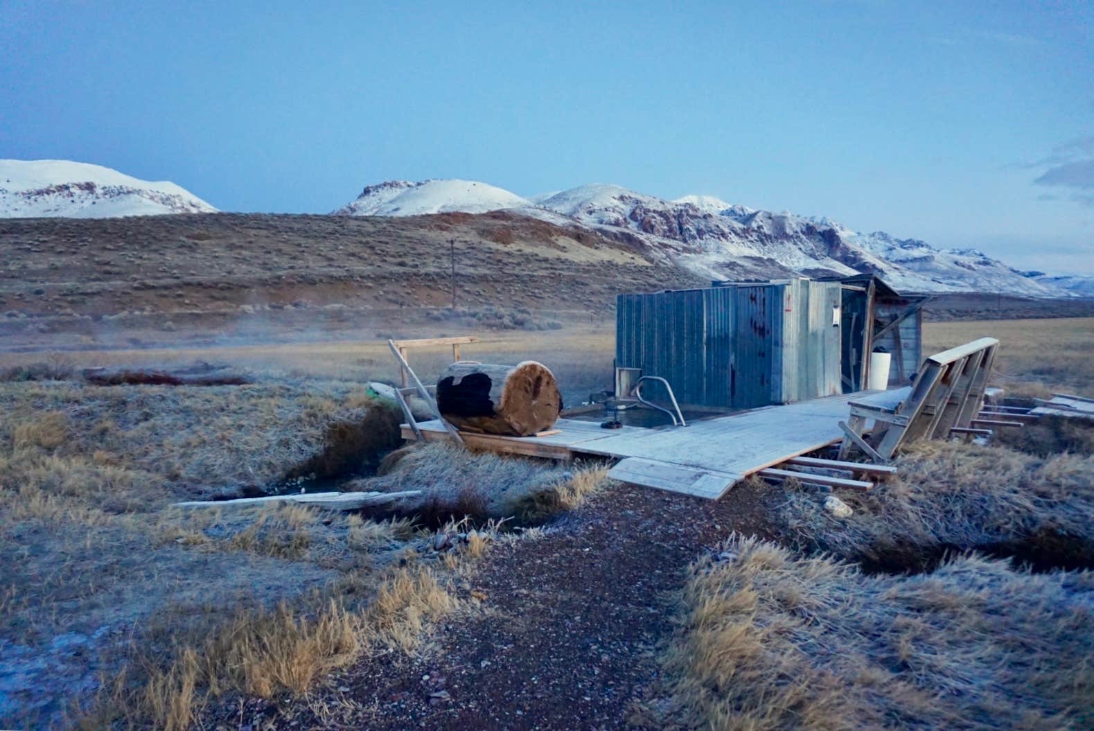 Sarah W.'s photo of a cabin at Alvord Hot Springs near Diamond, OR
