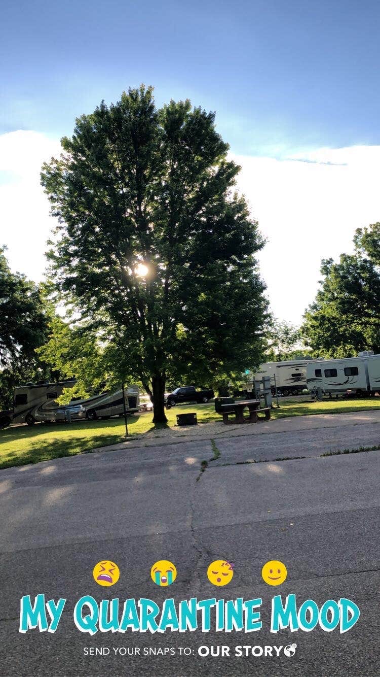 Joey B.'s photo of rv camping at River Pond Campground — Tuttle Creek State Park near Hanover, KS