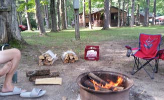 Jen R.'s photo of a cabin at Woodward Cave Campground near Cammal, PA