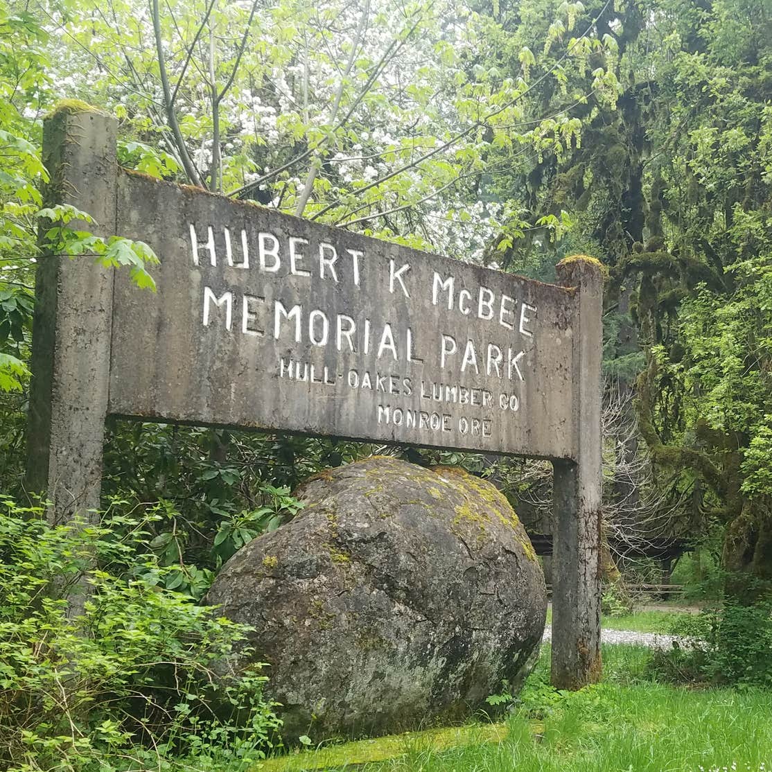 Hubert K McBee Memorial Campground Alsea, OR
