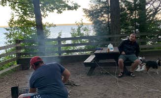 Stephanie J.'s photo of camping with pets at Dalrymple Park and Campground near Apostle Islands National Lakeshore