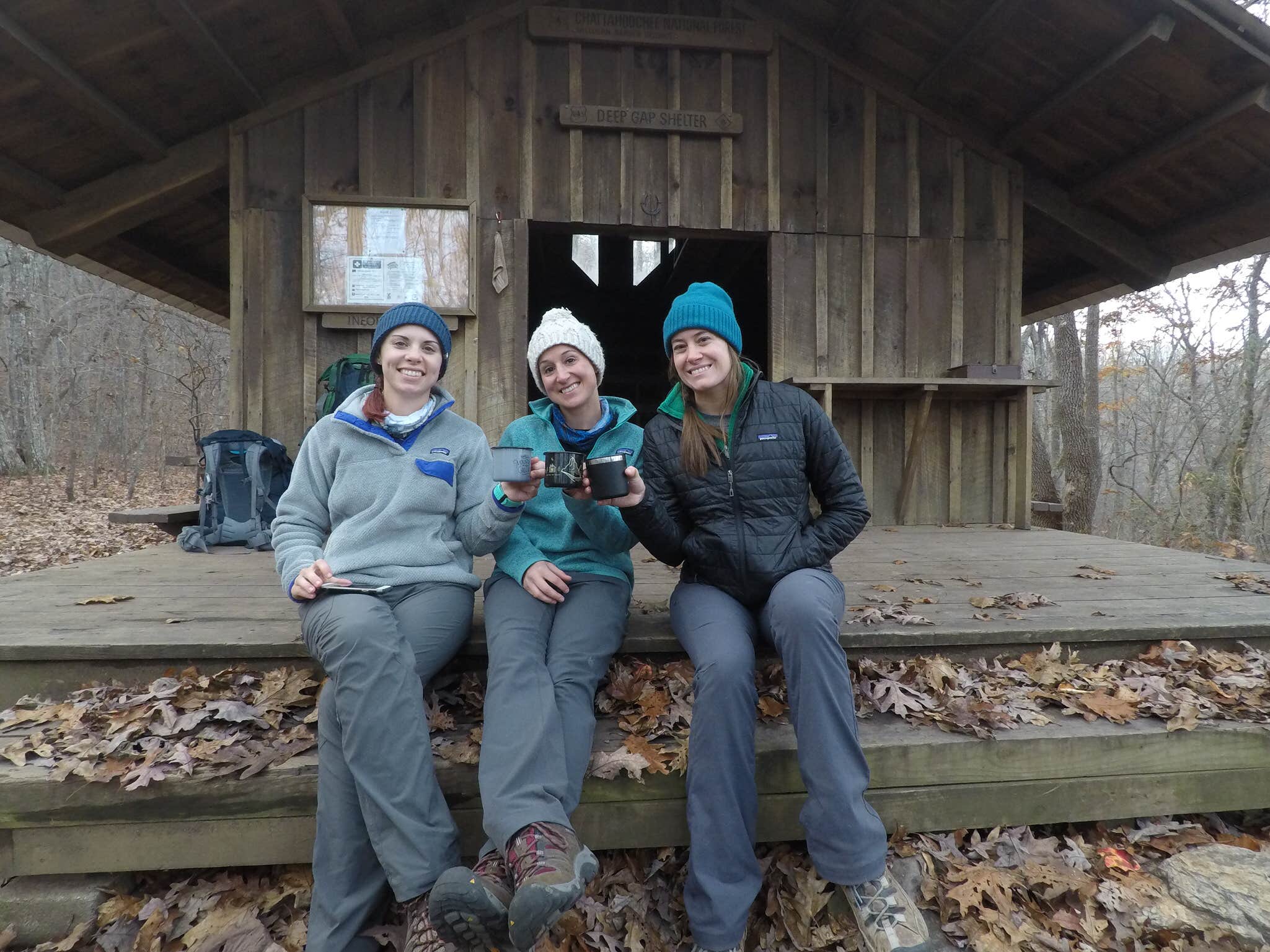 Camper-submitted photo at Deep Gap Shelter on the AT near Young Harris, GA