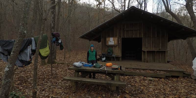 Camper submitted image from Deep Gap Shelter on the AT