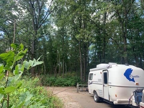 Eddie K N.'s photo of rv camping at Dunewood Campground — Indiana Dunes National Park near Dune Acres, IN