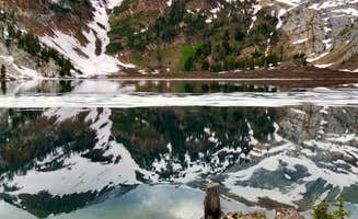 Sarah W.'s photo of camping with pets at Ice Lake near Enterprise, OR